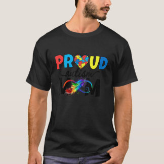 Dames Trots Moeder Autisme Bewustzijn Familie Matc T-shirt