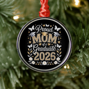 Dames Trots moeder van een afgestudeerde in 2026 Metalen Ornament