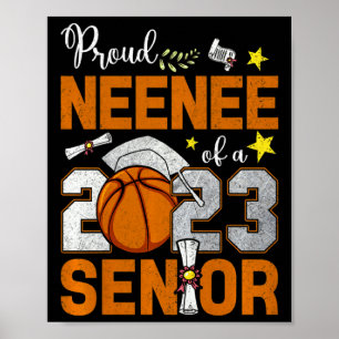 Dames trots neenee van een 2023 senior basketbalte poster