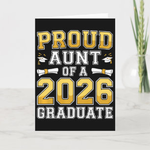 Dames trots tante van een 2026 afgestudeerde shirt kaart