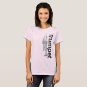 Dames Trumpet Burnout T-Shirt (gemonteerd) (Voorkant volledig)