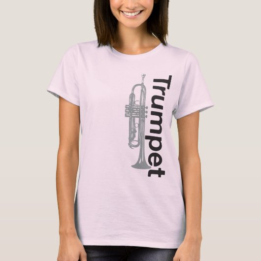 Dames Trumpet Burnout T-Shirt (gemonteerd) (Voorkant)