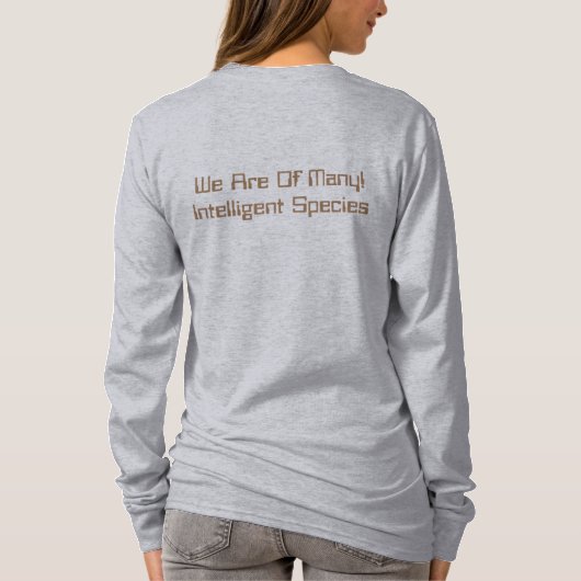 Dames UFO Contact T-shirt met lange mouwen (Achterkant)