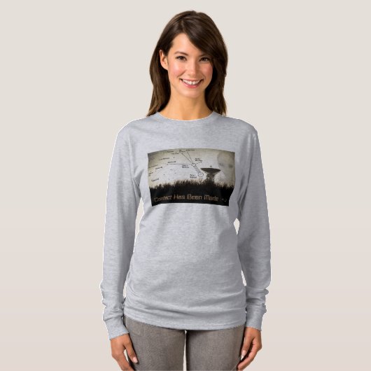 Dames UFO Contact T-shirt met lange mouwen (Voorkant volledig)
