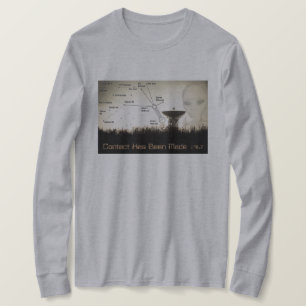 Dames UFO-contactpersoon Lange hoes T-shirt