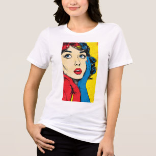 Dames USA Geschiedenis Kunst Grafisch T-Shirt