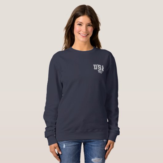 Dames USA sweatshirt (Voorkant volledig)