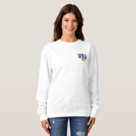 Dames USA sweatshirt (Voorkant volledig)