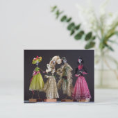 Dames van de Dag van de Doden, van Oaxaca Briefkaart (Staand voorkant)