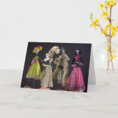 Dames van de Dag van de Doden, van Oaxaca Kaart (Gele Bloem)