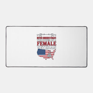 Dames Veteranen Macht Patriottisch Vintage T-Shirt Bureaumat