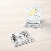 Dames Vierkante Kartonnen Onderzetter (Insitu)