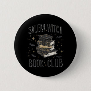 Dames Vintage Salem Boek Club Zwarte Kat Boekachti Ronde Button 5,7 Cm
