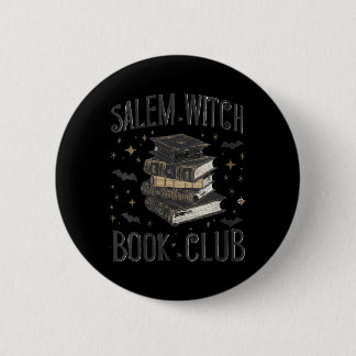 Dames Vintage Salem Boek Club Zwarte Kat Boekachti Ronde Button 5,7 Cm