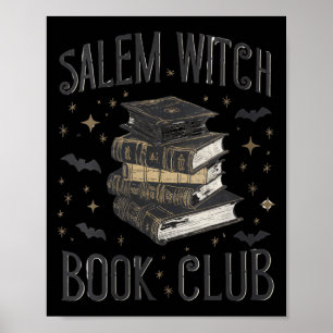 Dames Vintage Salem Boek Club Zwarte Kat Boekenlie Poster