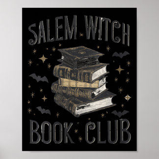 Dames Vintage Salem Boek Club Zwarte Kat Boekenlie Poster