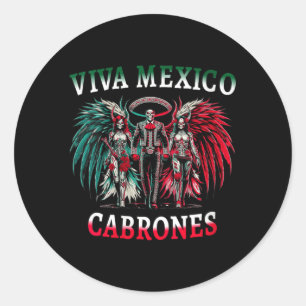Dames Viva Mexico Dia De Los Muertos - Dag Van De Ronde Sticker