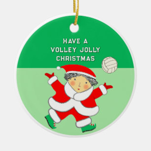 Dames Volleybal Kerst Collectie Keramisch Ornament