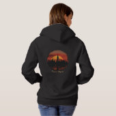 Dames volwassenen pullover trui met capuchon (Achterkant volledig)