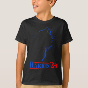 Dames voor Kamala Funny Cat 2024 President Kamala T-shirt