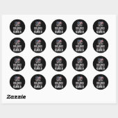 Dames voor Kamala Funny Dog 2024 President Kamala- Ronde Sticker (Vel)