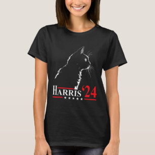Dames voor Kamala Grappige Kat 2024 President Kama T-shirt