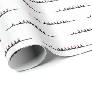 Dames Vrouwen Kerstman Hoed Roeien Roeiers Bemanni Cadeaupapier