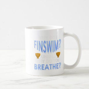 Dames Waarom Zwem ik met Vinnen Funny Zwemhumor Vo Koffiemok