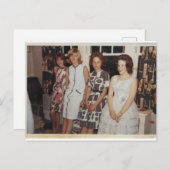 dames wachten op briefkaart (Voorkant / Achterkant)