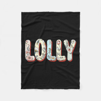 Dames wilde bloemen lolly bloemig moederdag lolly fleece deken