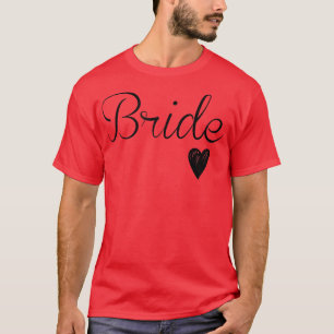 Dames Witte Bruid Huwelijk Bachelorette Feest T-shirt