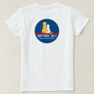 Dames Witte T-Shirt Naptown Tails Honden