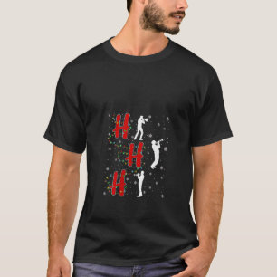 Dames Xmas Lichten HO HO HO Trombone Grappige Leli T-shirt