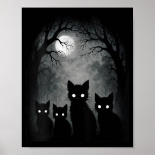 Dames Y Schattige Kitten Katten Alt Goth Nge Horro Poster