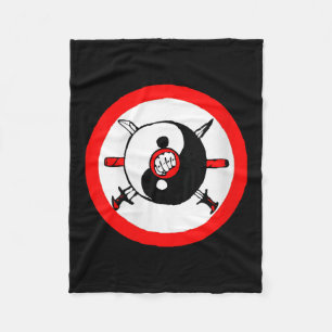 Dames Yin Yang Tai Chi Zwaard en Vuist Martial Art Fleece Deken