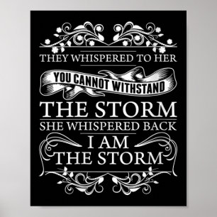 Dames Ze Fluisterde Terug Ik Ben De Dames Motivati Poster