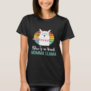 Dames Ze Is Een Slechte Moeder Llama Mama T-shirt