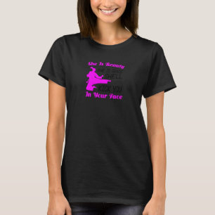 Dames Ze Is Schoonheid Ze Is Genade Ze Zal Je T-shirt