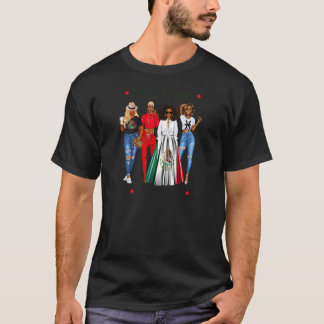 Dames Zodiac Afro Mexicaanse Koningin Vissen Vibes T-shirt