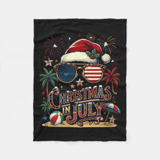 Dames Zomer Vakantie Zomer Strand Hawaï Kerstman Fleece Deken