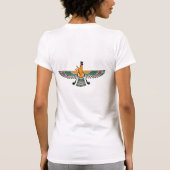 Dames Zoroastrian Motto T-Shirt (Achterkant)
