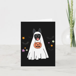Dames Zwarte Duitse Herder Boo Spook Hond Liefhebb Kaart