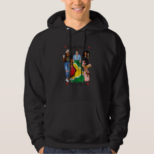 Dames Zwarte Mexicaanse Dames Half Mexicaanse Guya Hoodie