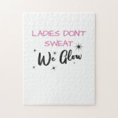 Dames zweten niet dat we Gym Junkie lokken Legpuzzel (Verticaal)