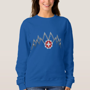Dames Zwitserse Alpen Raglan Shirt
