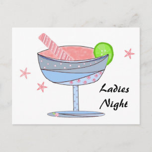 Damesavond Briefkaart