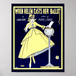 Damesblad Music 1916 Cute Hoesje copy Poster