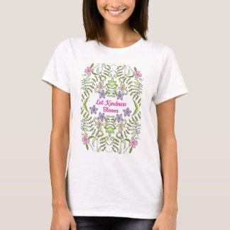 Damesbloemtenue "Laat Vriendelijkheid Bloeien" T-shirt