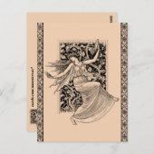  damesdansend Briefkaart (Voorkant / Achterkant)