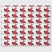 damesdanser cadeaupapier (Vlak)